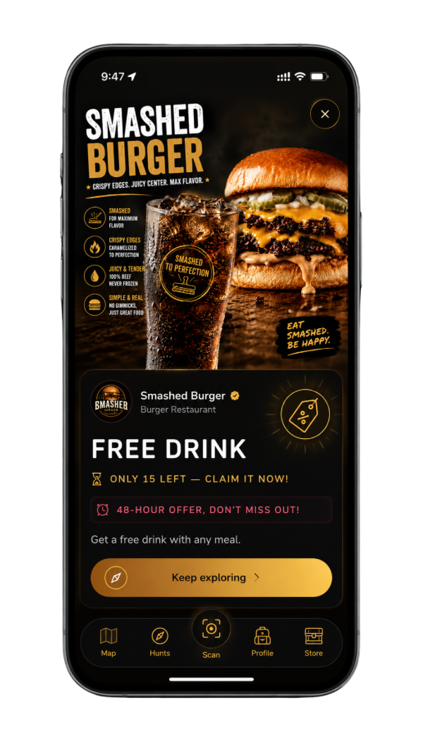 Smashed Burger campaign preview