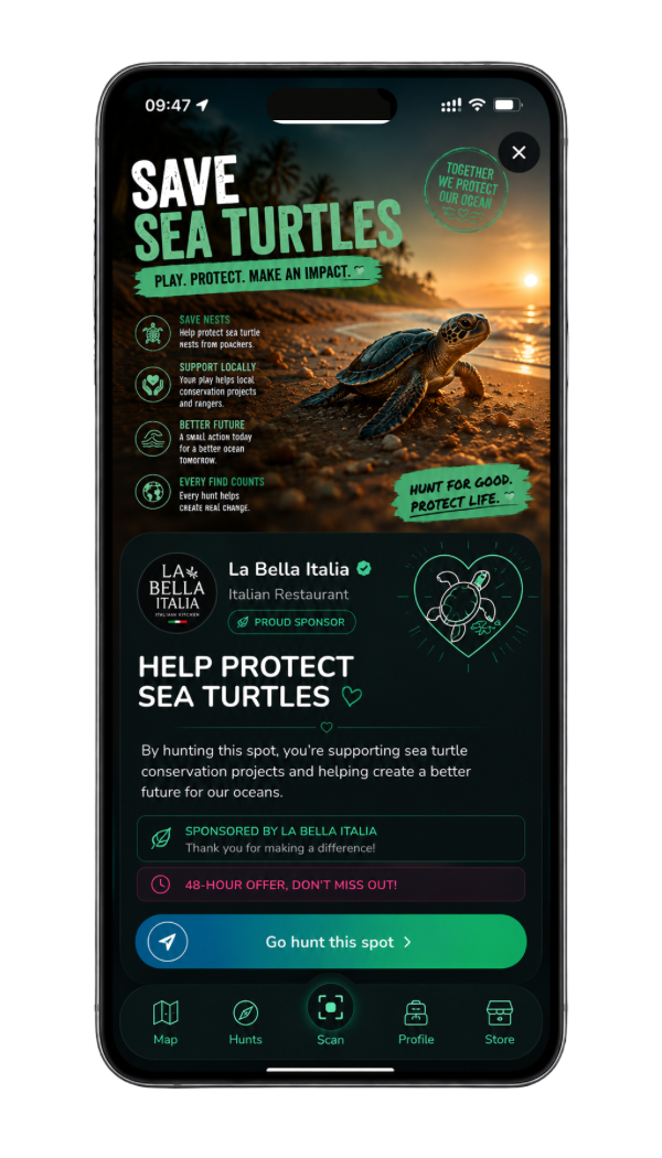 Save Sea Turtles charity spot preview